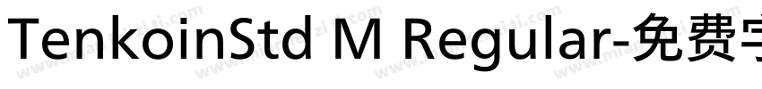 TenkoinStd M Regular字体转换